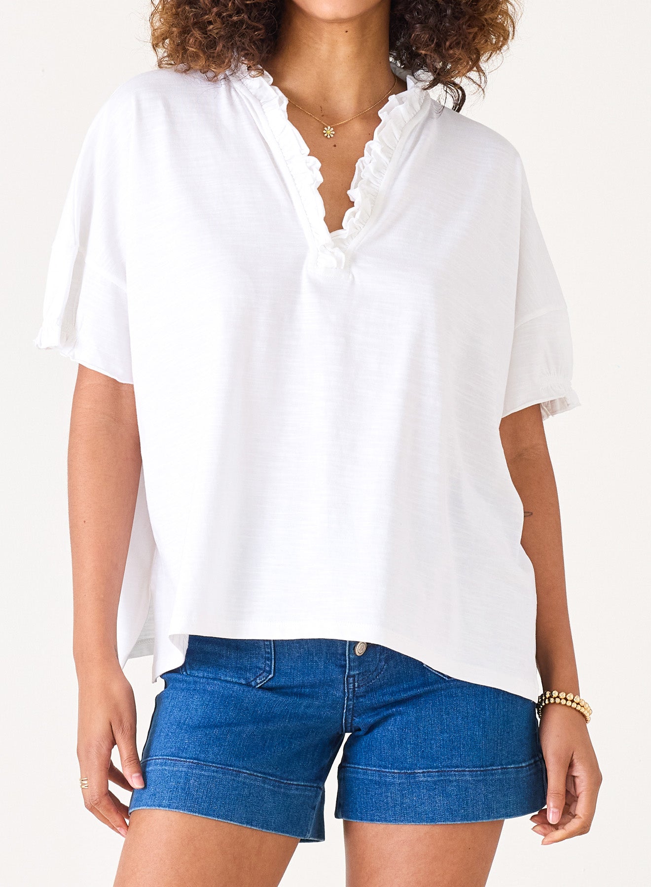 Amelia Ruffle Tee