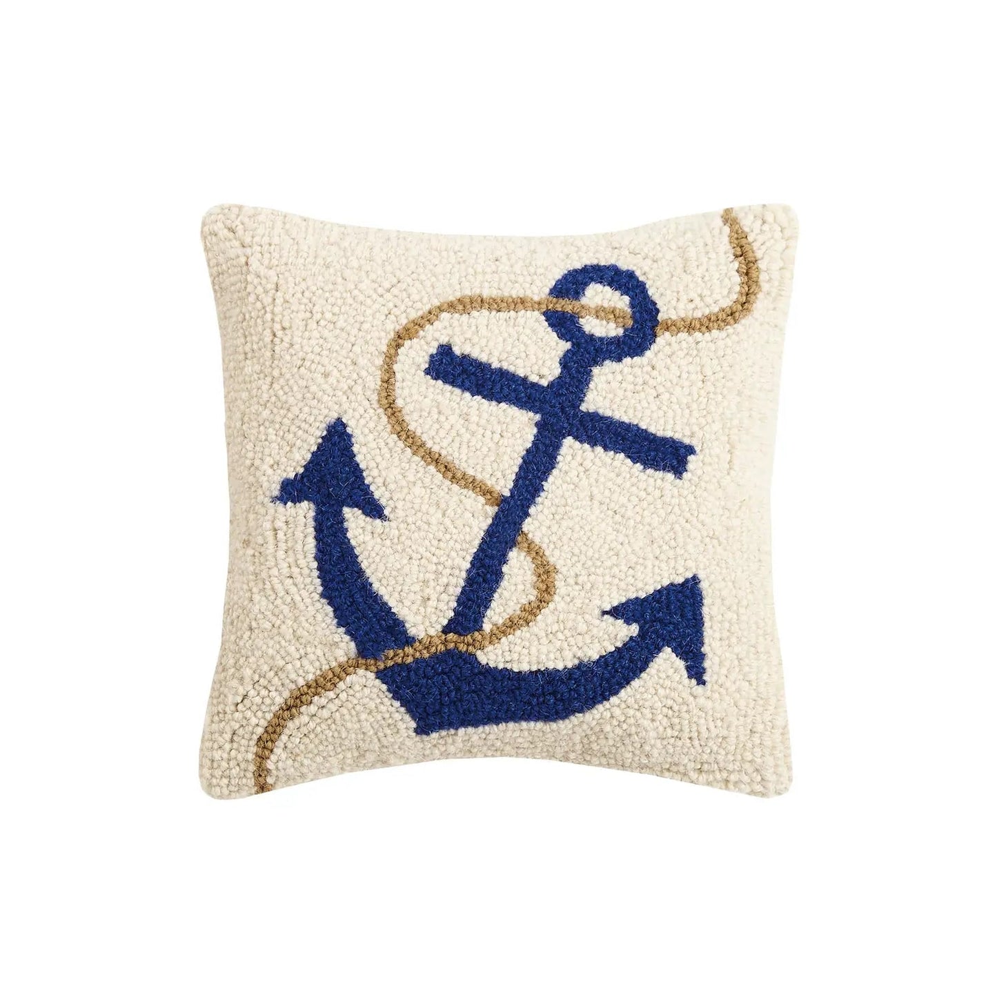 Anchor and Rope Hook Pillow - The Riviera Towel Company