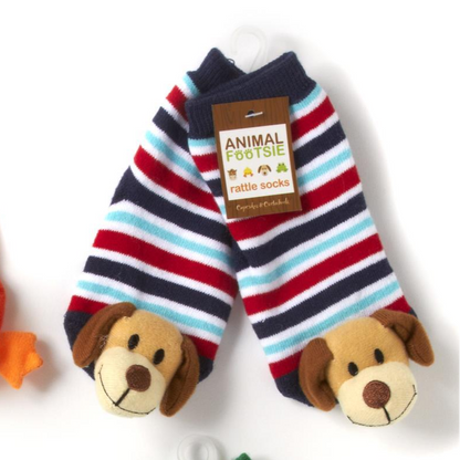Animal Footsie Rattle Socks, view 3