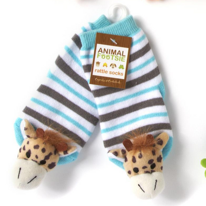 Animal Footsie Rattle Socks, view 5