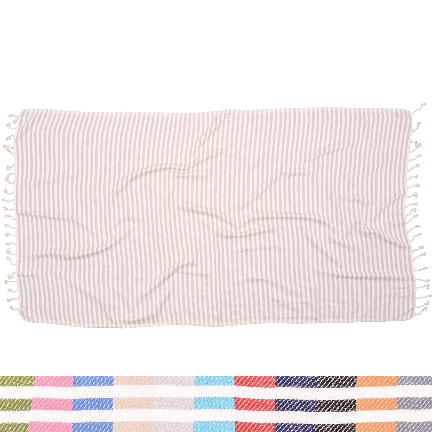 Antibes Striped Blanket - The Riviera Towel Company