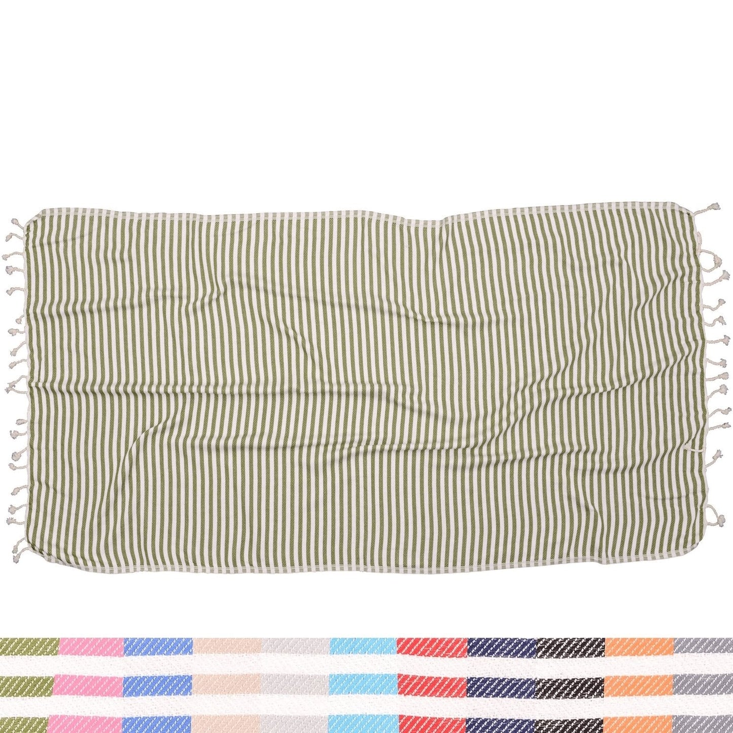 Antibes Striped Blanket - The Riviera Towel Company