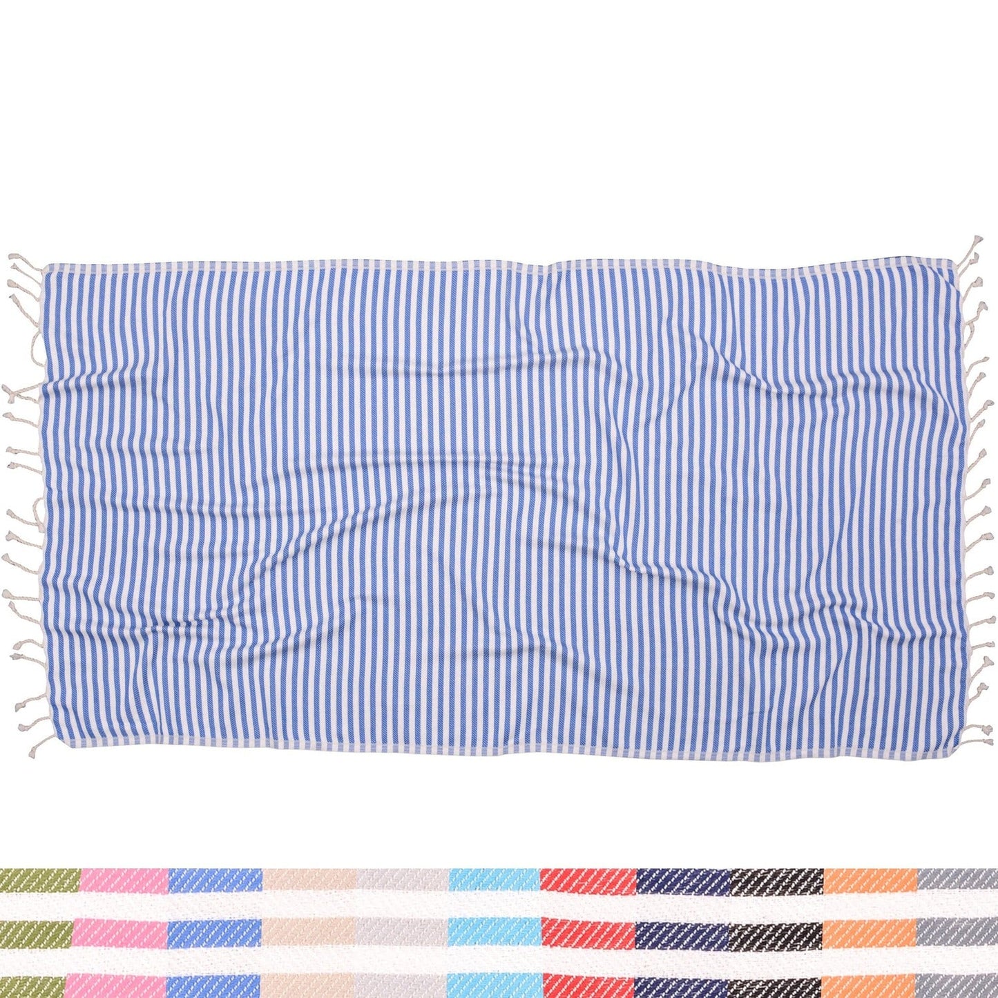 Antibes Striped Blanket - The Riviera Towel Company