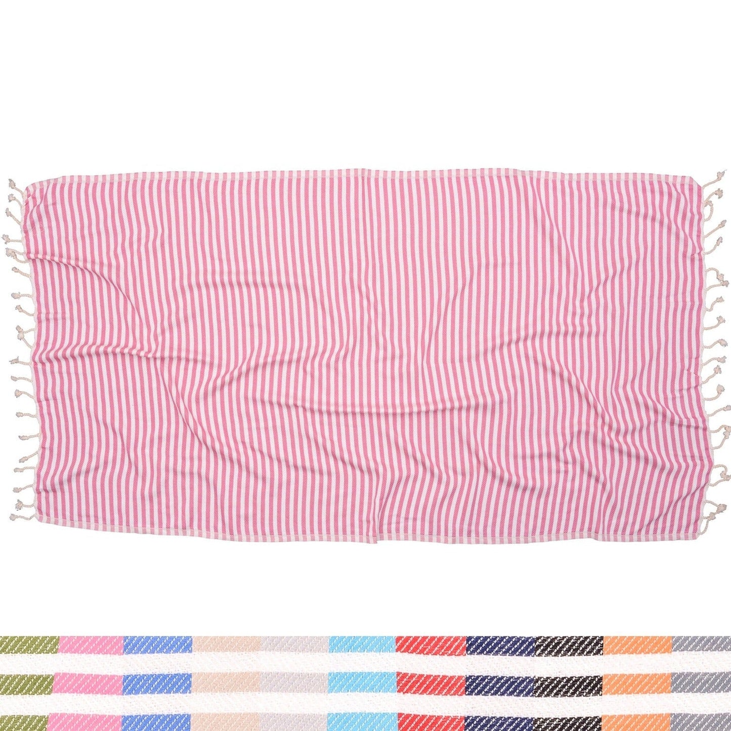 Antibes Striped Blanket - The Riviera Towel Company