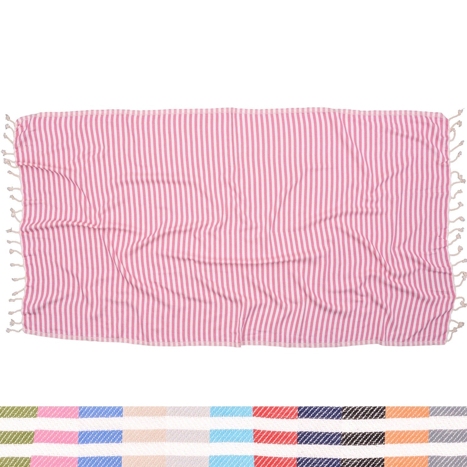 Antibes Striped Blanket - The Riviera Towel Company