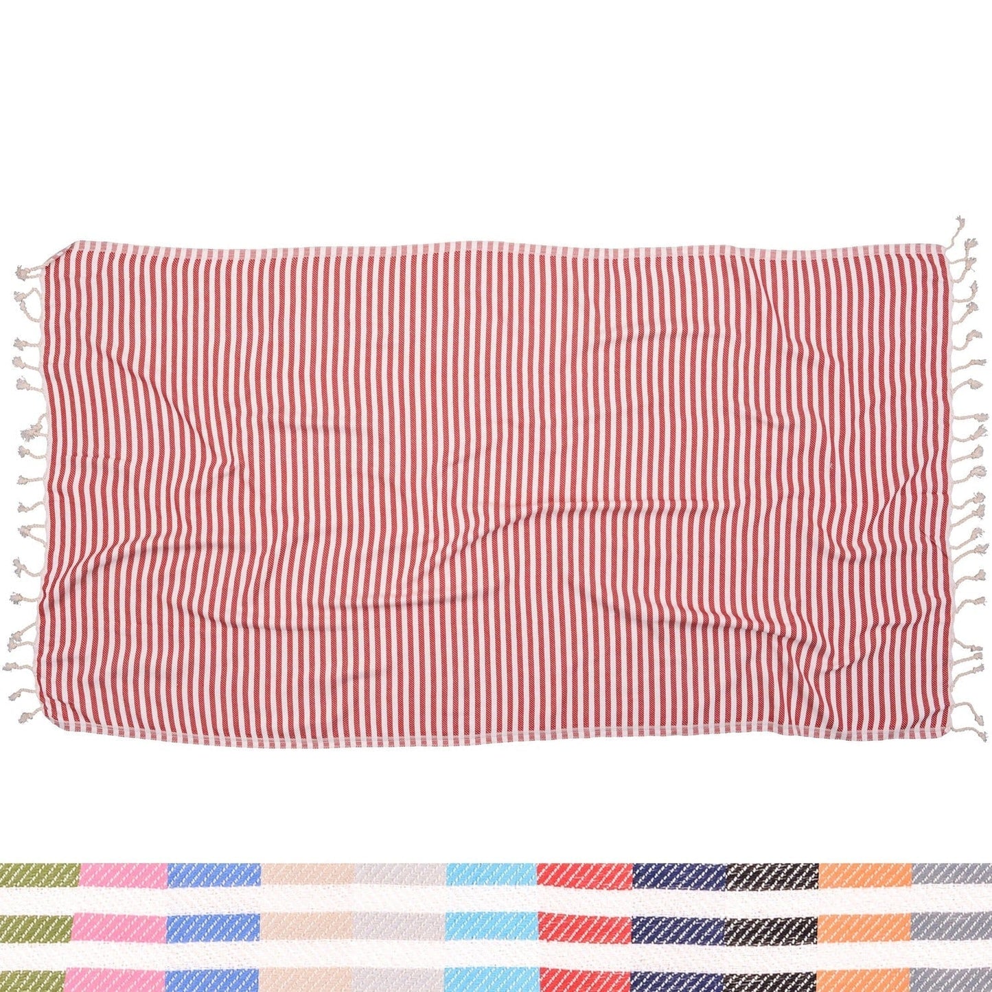 Antibes Striped Blanket - The Riviera Towel Company