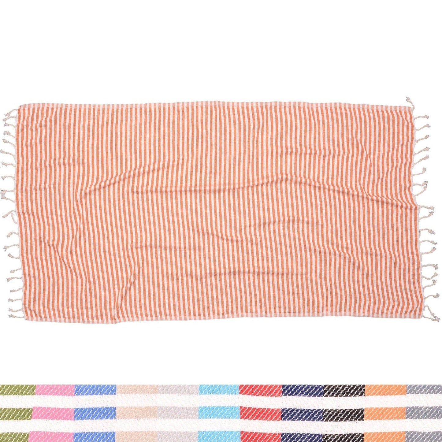 Antibes Striped Blanket - The Riviera Towel Company