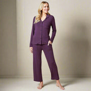 Aria - Slim Notch Collar PJ Set - The Riviera Towel Company