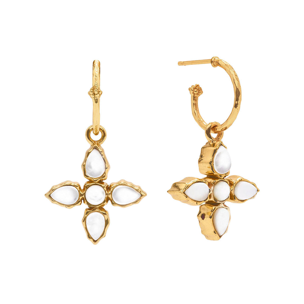 Aurora Hoop Earrings Abalone/MOP