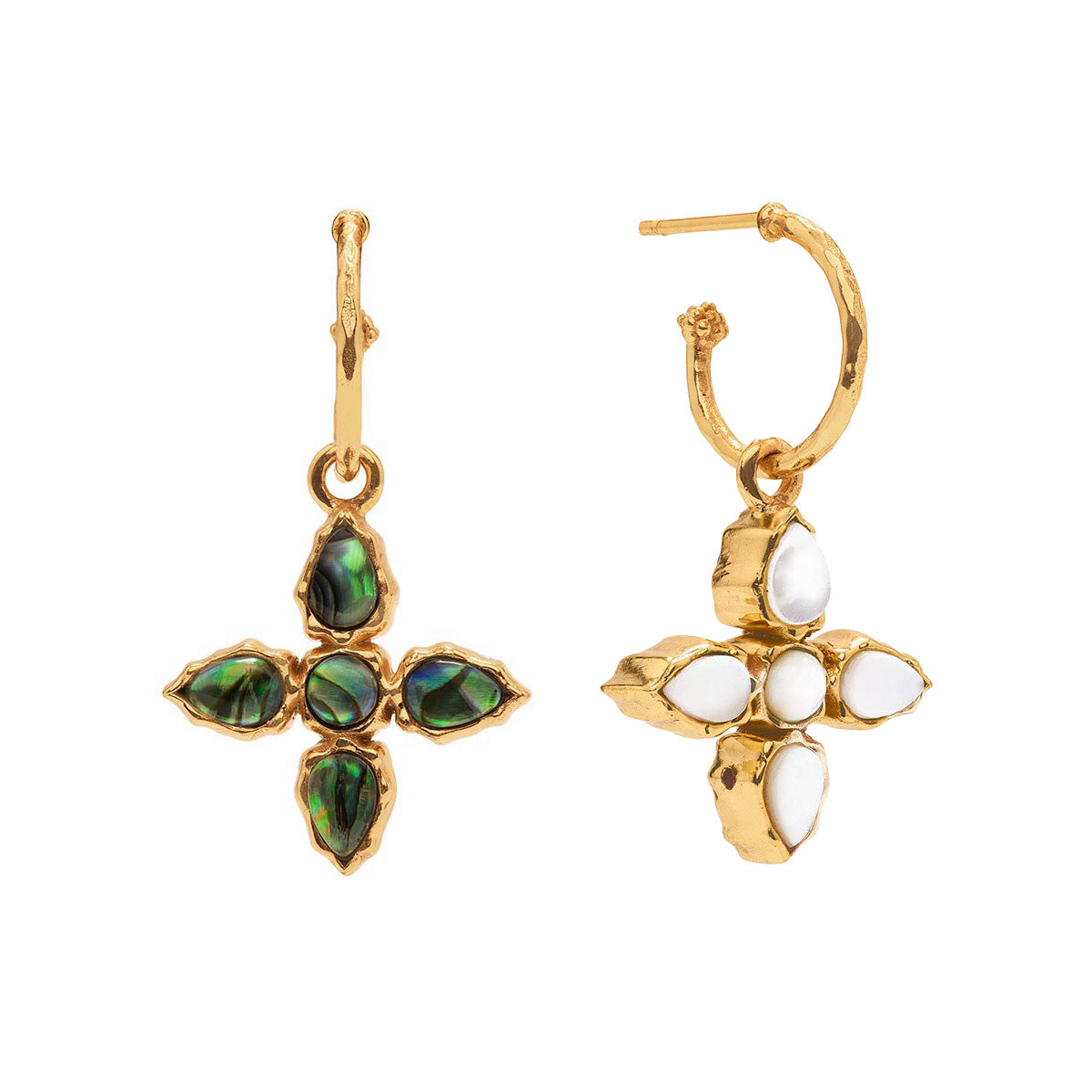 Aurora Hoop Earrings Abalone/MOP