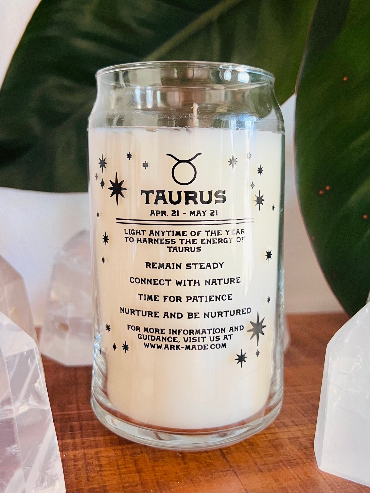 Zodiac Crystal Candle