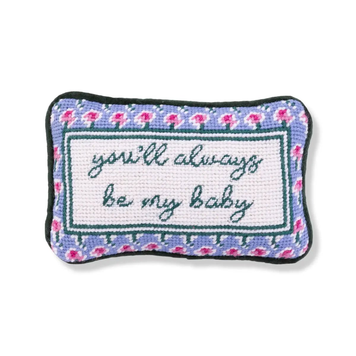 Be My Baby Mini Needlepoint Pillow - The Riviera Towel Company