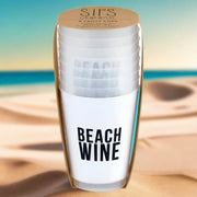 Beach Wine Cups S/8 - The Riviera Towel Company