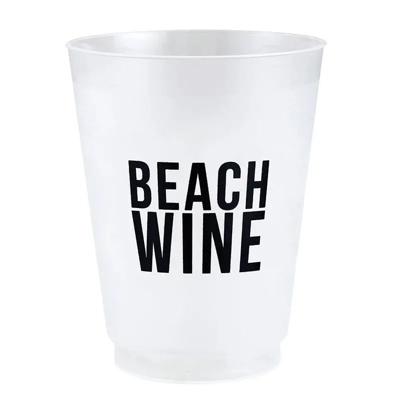 Beach Wine Cups S/8 - The Riviera Towel Company