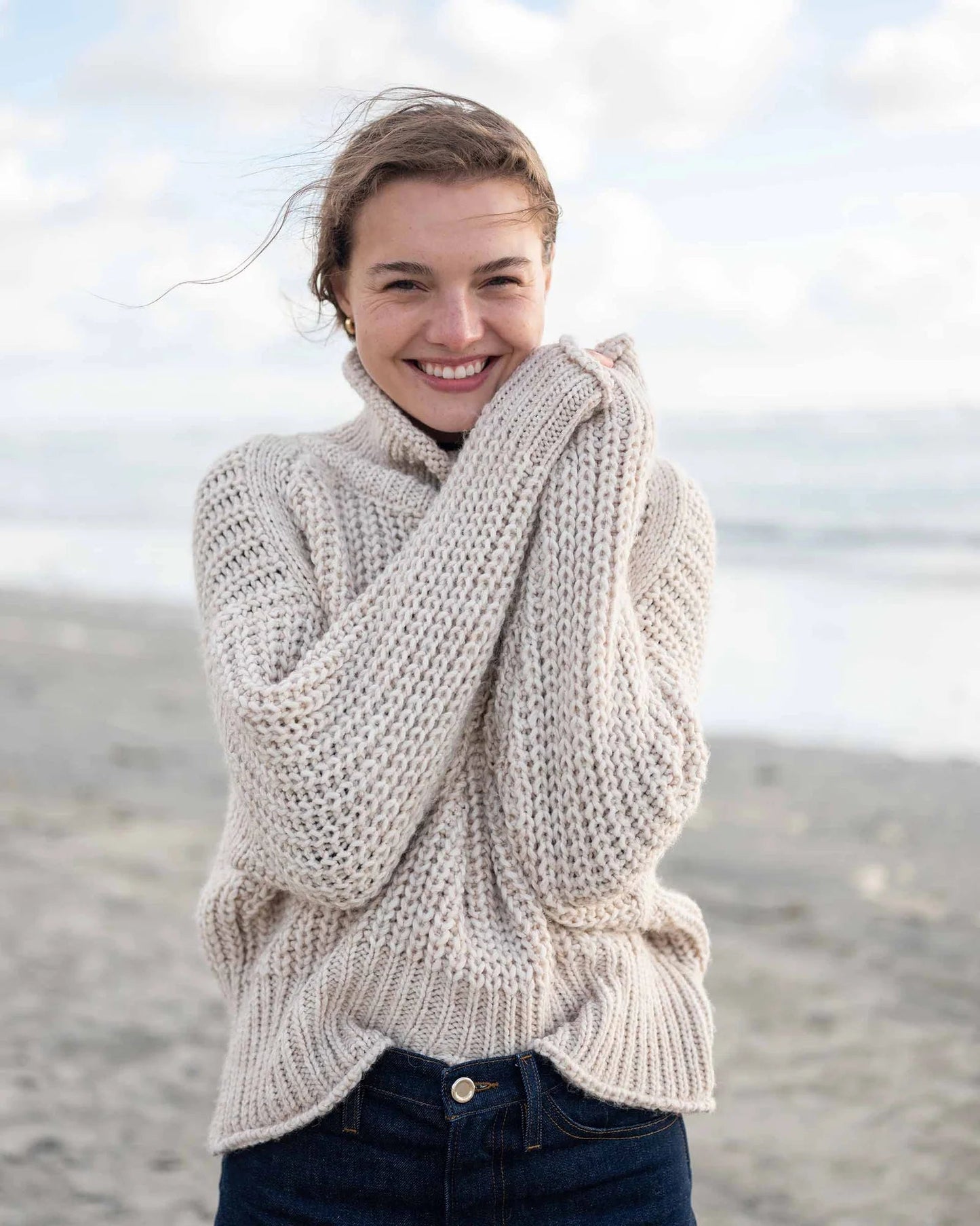 Beachside Turtleneck Sweater - The Riviera Towel Company