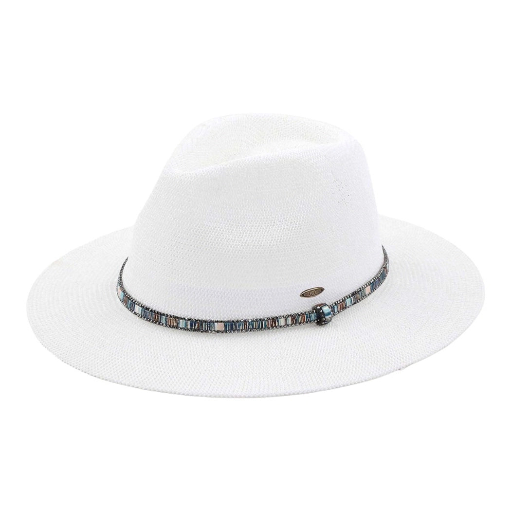 Beaded Panama Hat - The Riviera Towel Company