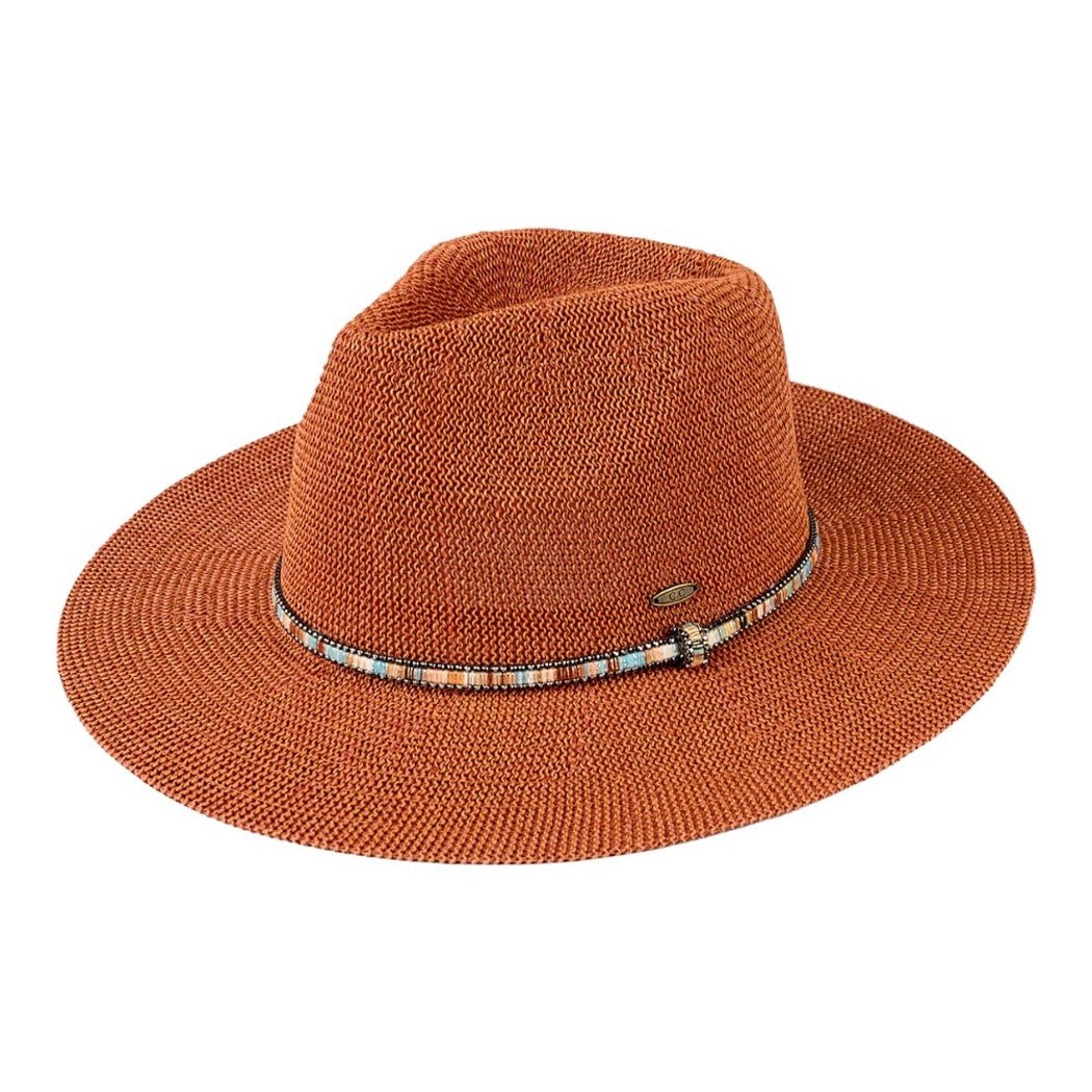 Beaded Panama Hat - The Riviera Towel Company