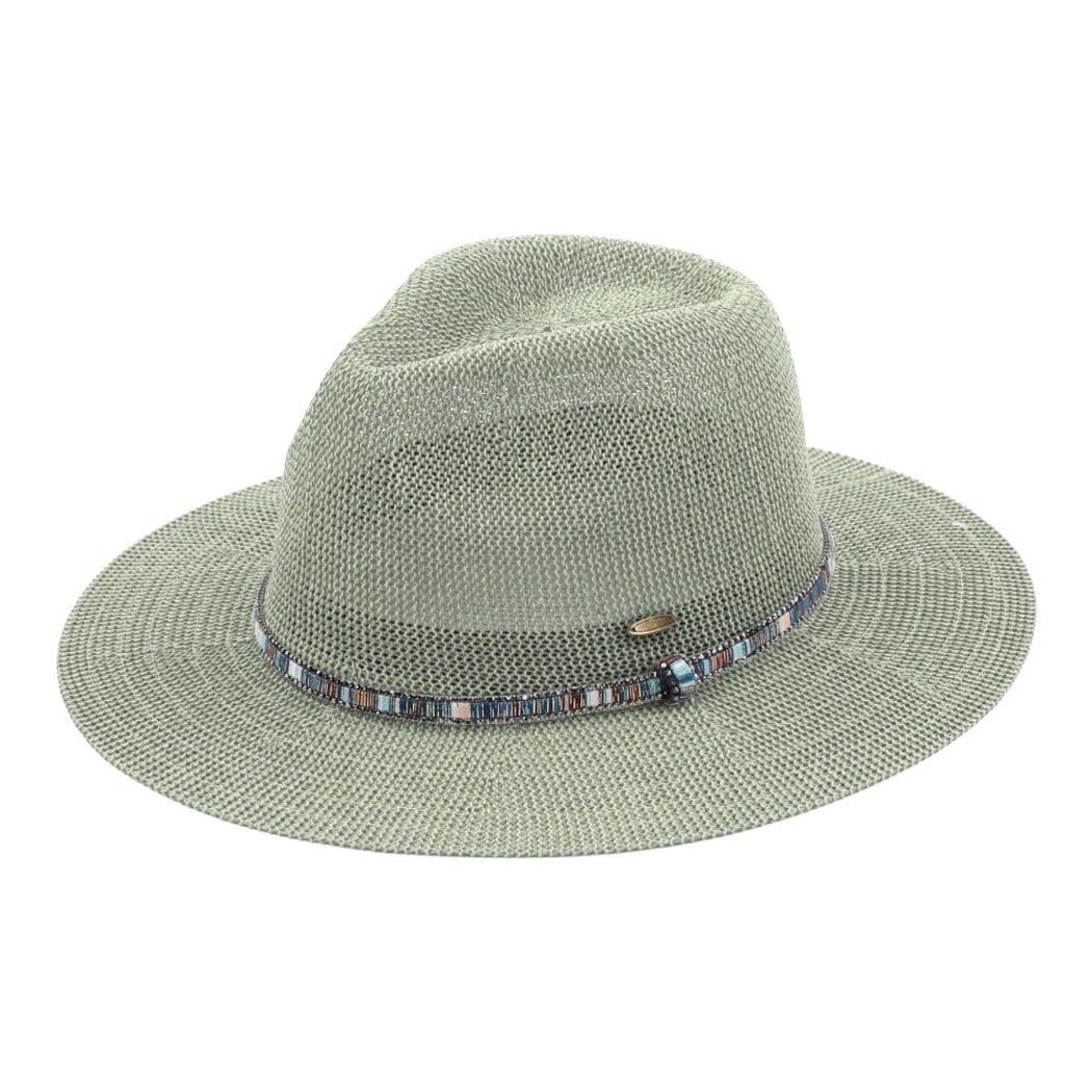 Beaded Panama Hat - The Riviera Towel Company