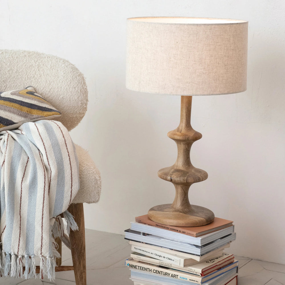 Woven Recycled Cotton Striped Throw