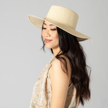 Large Brim Oval Crown Boater