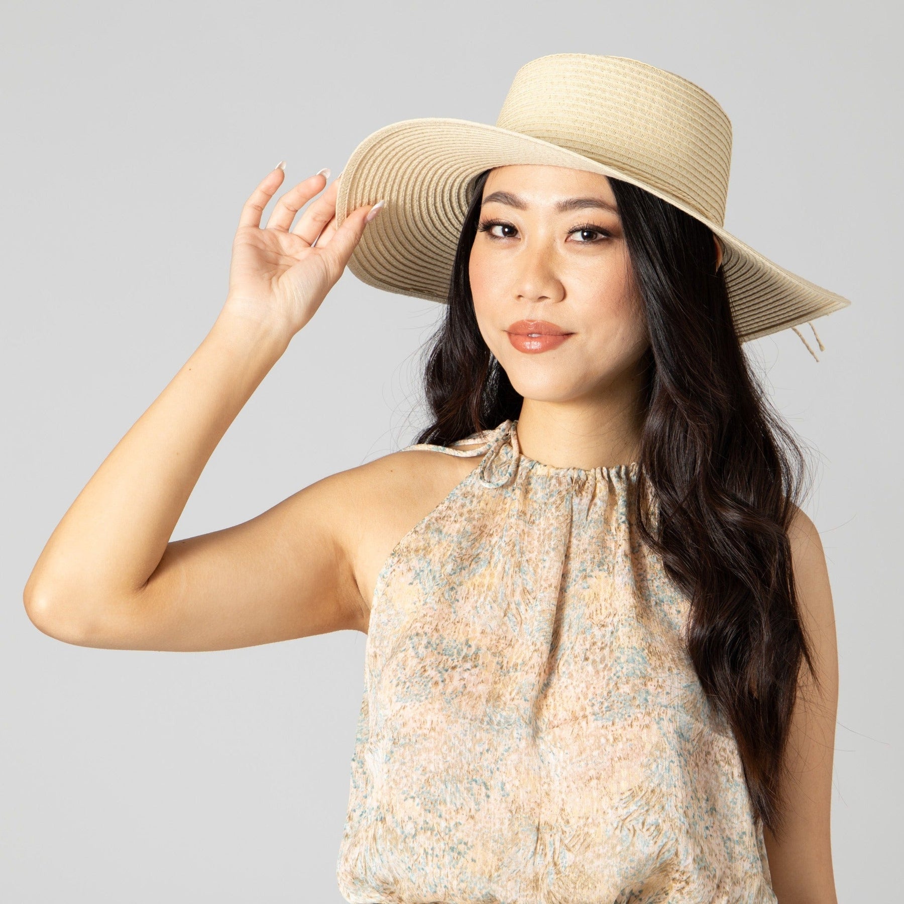 Large Brim Oval Crown Boater