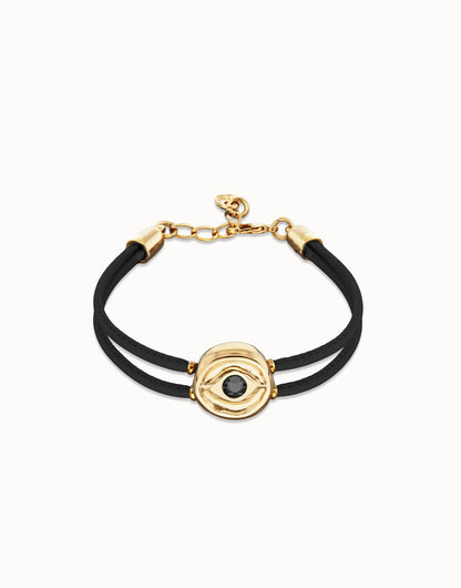 Eye Leather Bracelet, view 3