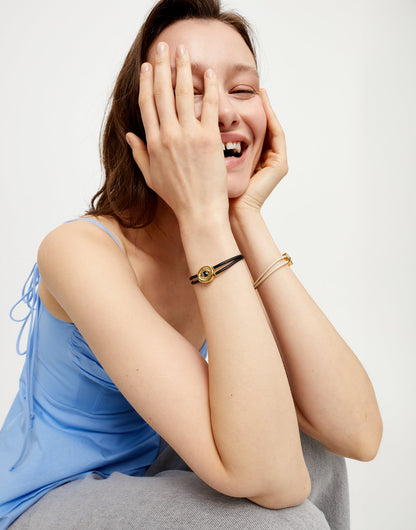 Eye Leather Bracelet, view 7
