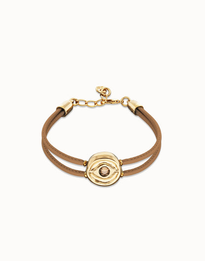 Eye Leather Bracelet, view 5