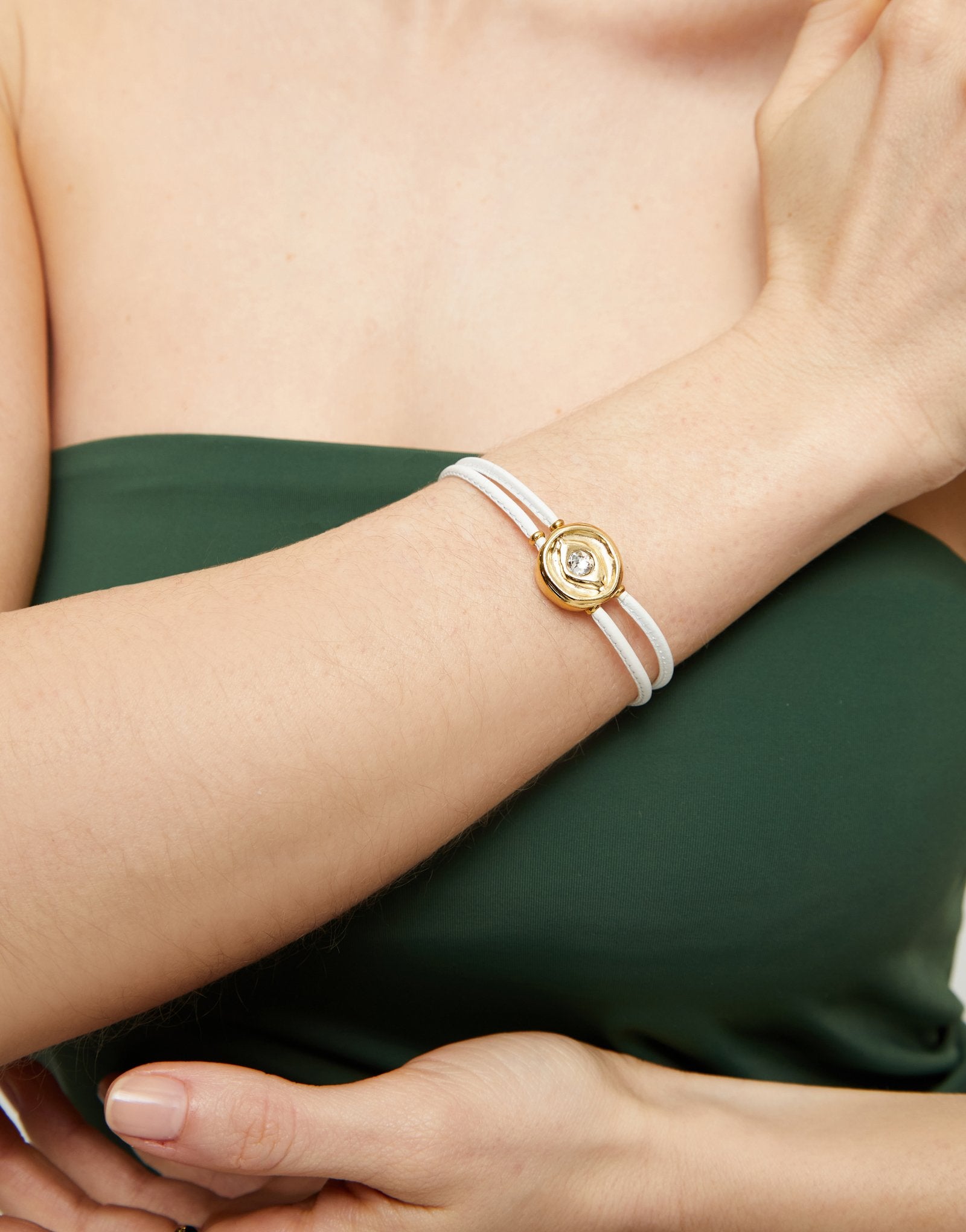 Eye Leather Bracelet