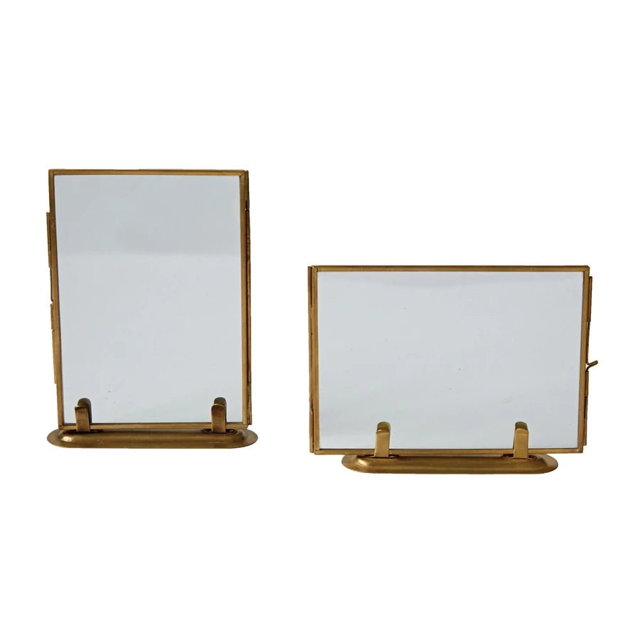 Brass and Glass Photo Frame - The Riviera Towel Company