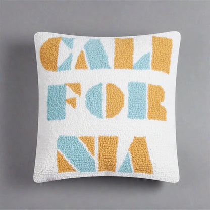 California Deco Font Hook Pillow - The Riviera Towel Company