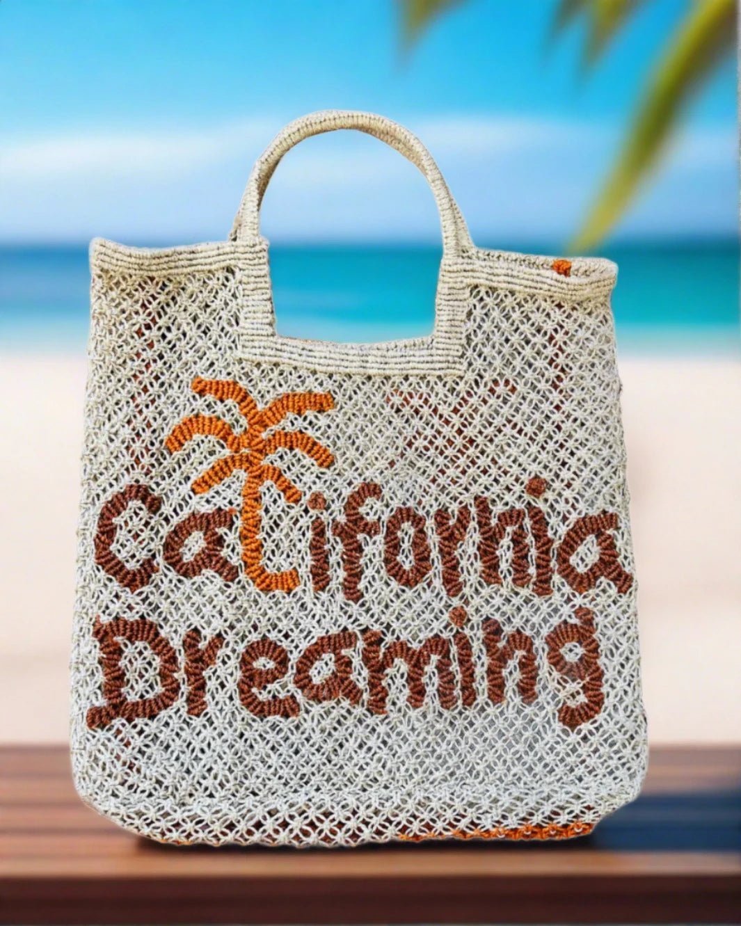 California Dreaming Jute Bag - The Riviera Towel Company