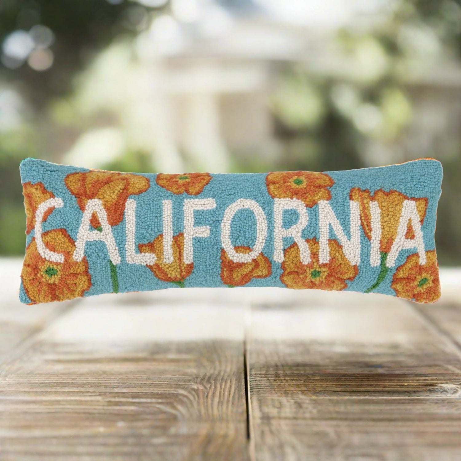 California Poppy Hook Pillow - The Riviera Towel Company