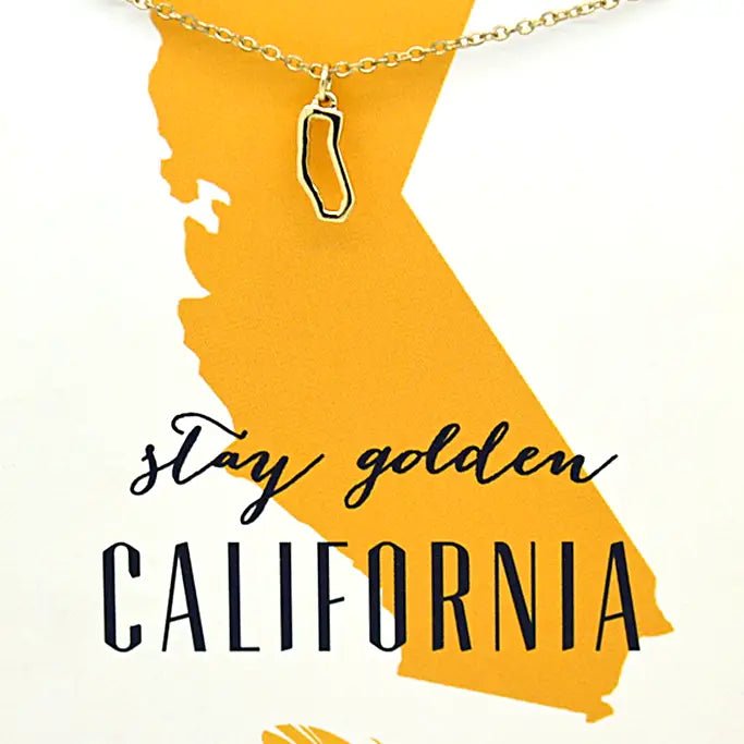 California State Necklace - The Riviera Towel Company