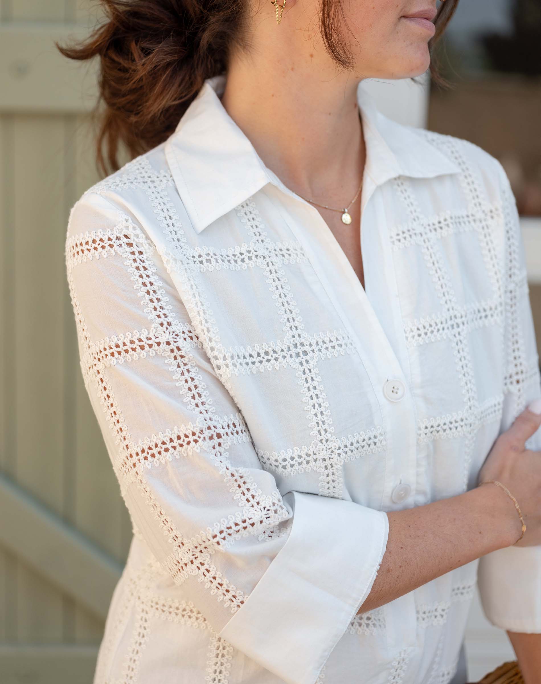 Camille Crochet Block Dress