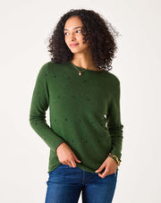 Carmel Cedar Sparkle Cashmere Sweater