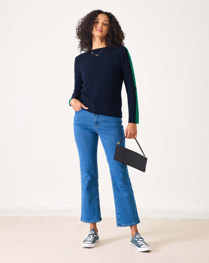 Carmel Fitted Cashmere Sweater, view 2