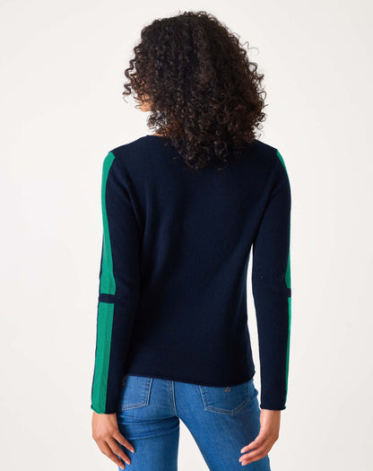 Carmel Fitted Cashmere Sweater, view 3