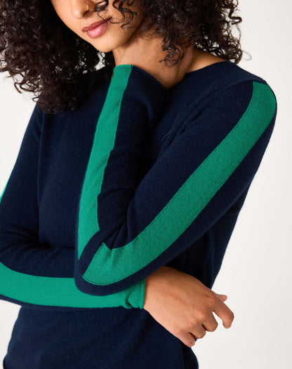 Carmel Fitted Cashmere Sweater, view 4