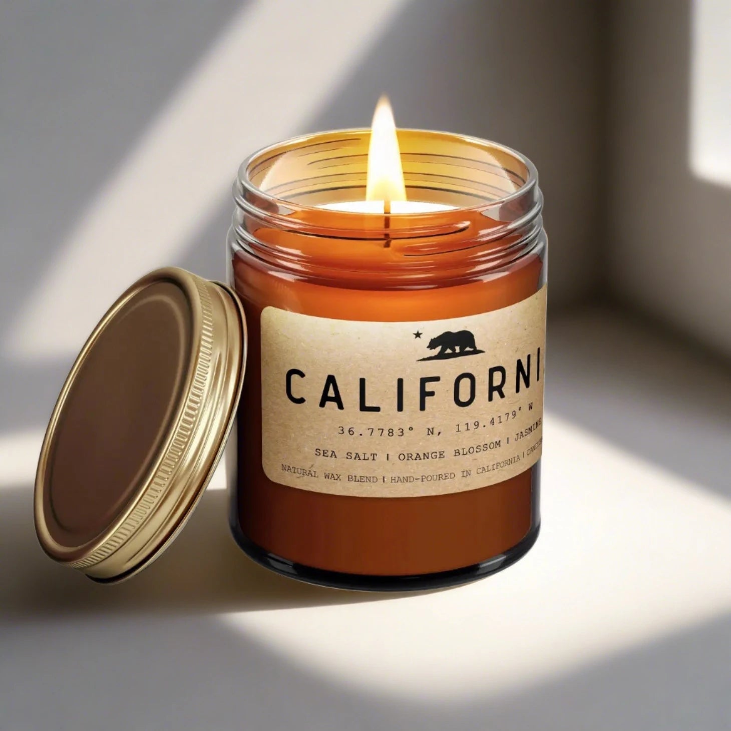 CA/SB/PO 8oz Candle - The Riviera Towel Company