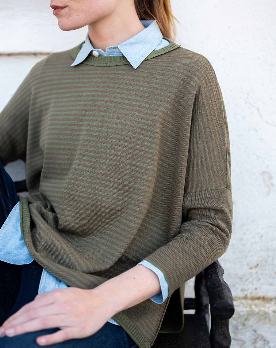 Catalina Crewneck Sweater, styled