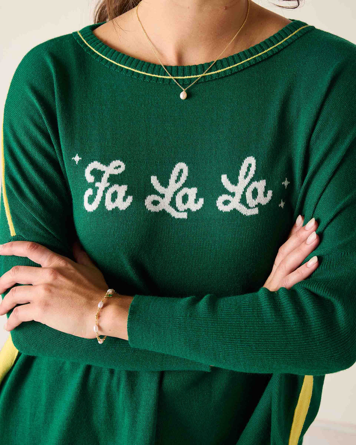 Catalina Holiday Crewneck Sweater, view 4