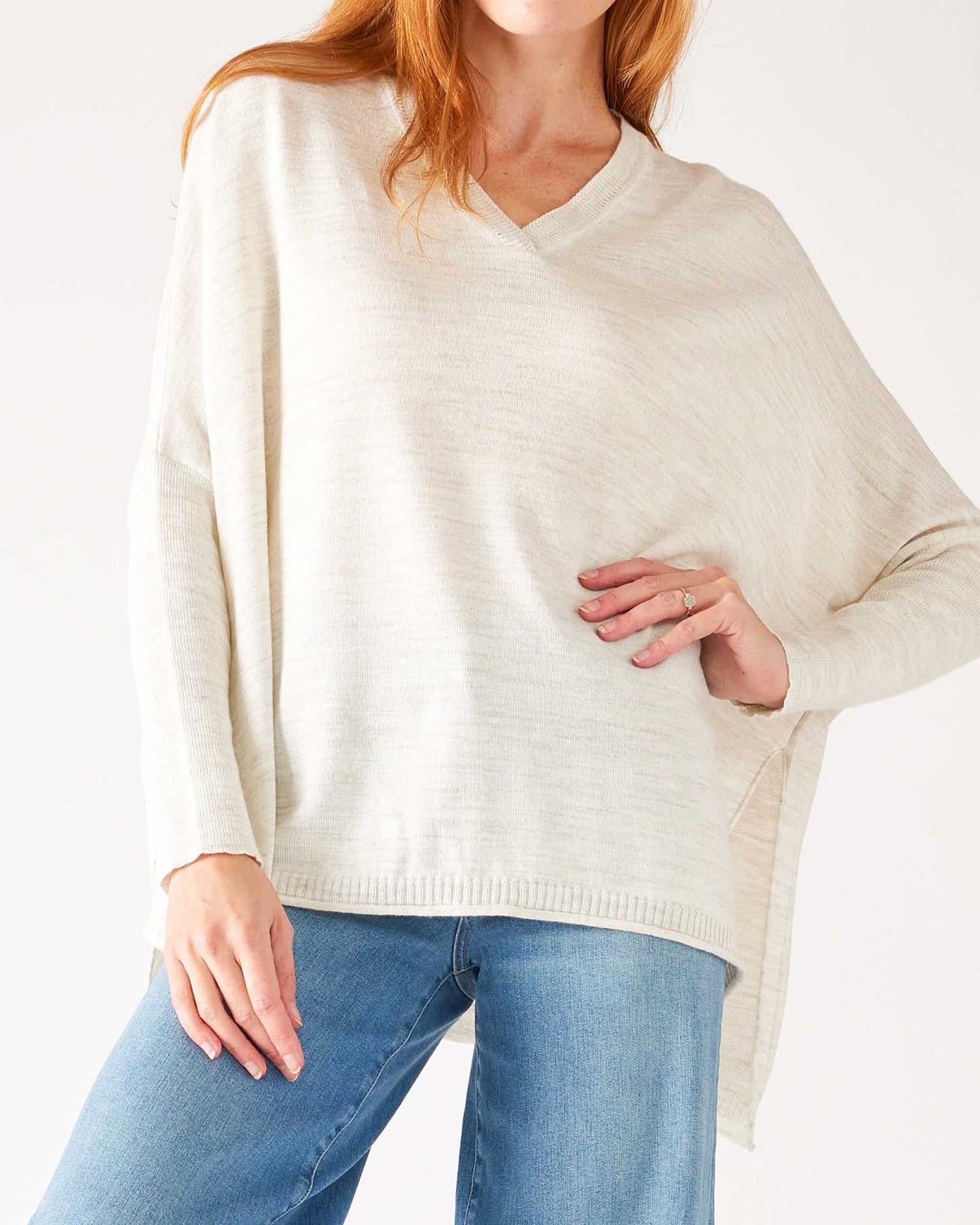 Catalina V - Neck Sweater - The Riviera Towel Company