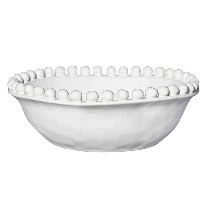Ceramic Beaded Bowl - The Riviera Towel Company, styled