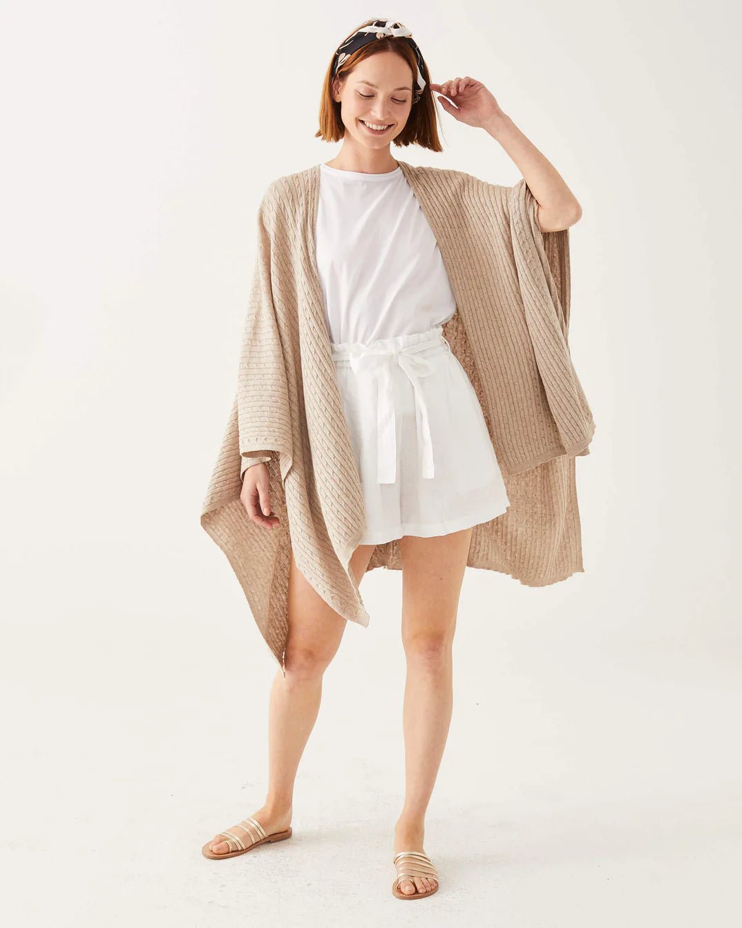 Charleston Cable Wrap - The Riviera Towel Company