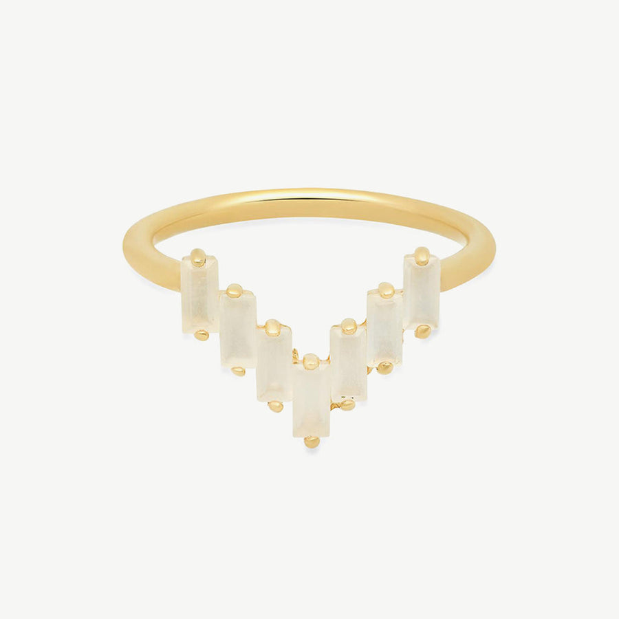 Chevron Ring, view 2, styled