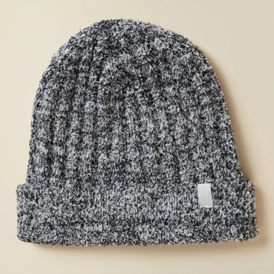 Chunky Rib Marshmallow Beanie - The Riviera Towel Company