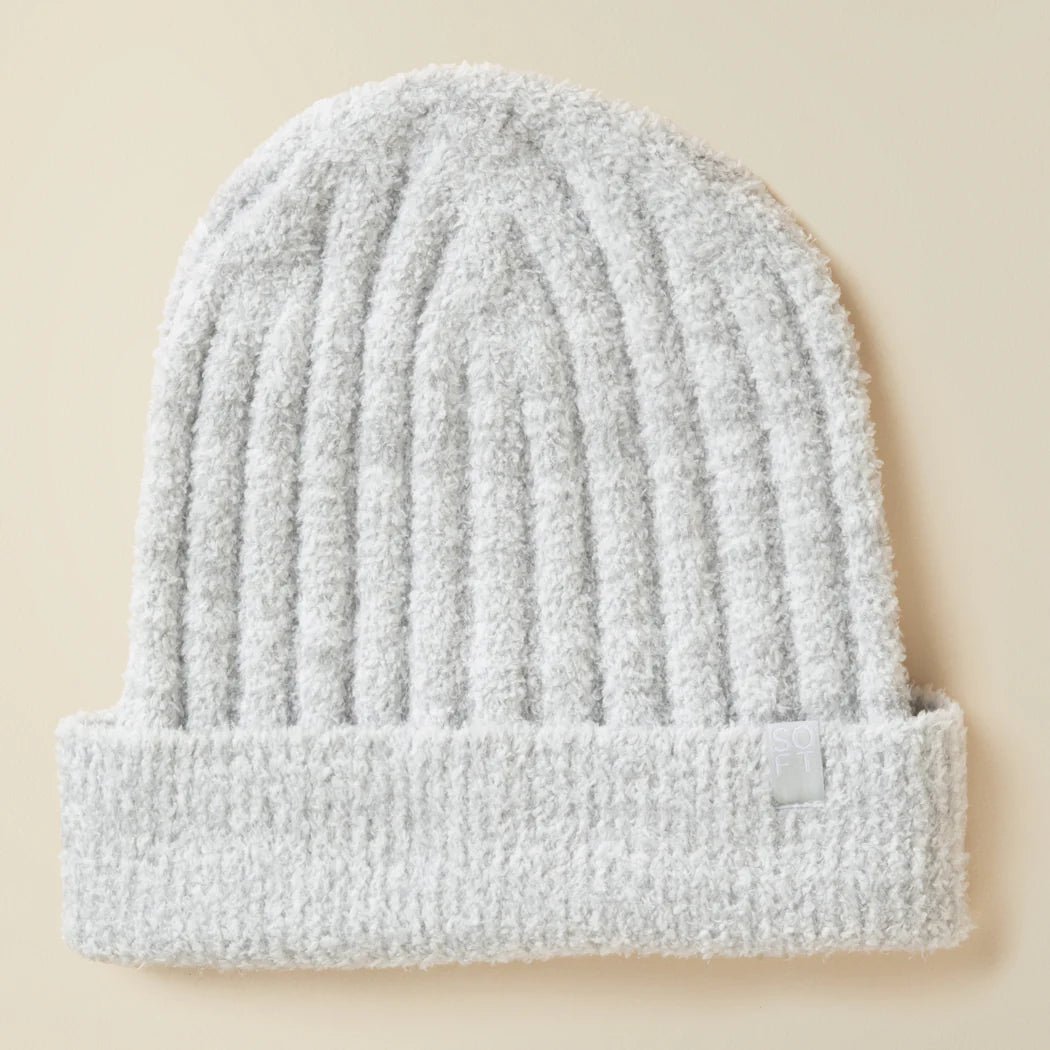 Chunky Rib Marshmallow Beanie - The Riviera Towel Company