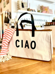 Ciao Canvas Tote - The Riviera Towel Company