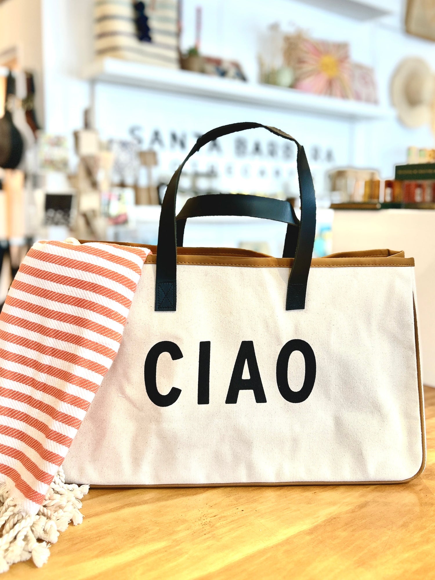 Ciao Canvas Tote - The Riviera Towel Company